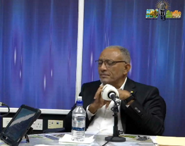 Goodwin-Friday-security St Vincent and the Grenadines Prime Minister Godwin Friday addresses media stating no official information received yet regarding US military strike that killed three people presumed to be St Lucians