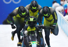 BOBSLEIGH-Jamaica and Trinidad & Tobago make Olympic history in four-person bobsleigh.