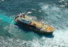 BARBADOS-Safety concerns hamper efforts to salvage the vessel.
