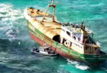 BARBADOS-Latest attempt to salvage “ghost vessel” fails. Abandoned MV Christina Debora ghost ship wedged on reef off Sam Lord's Castle Barbados after failed salvage attempt