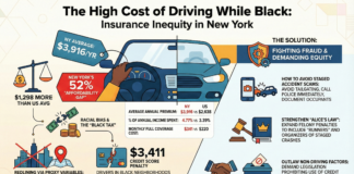 NYC FAMILIES PAY NEARLY FOUR TIMES MORE FOR AUTO INSURANCE