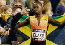 ATHLETICS-Blake gets a wild card for the World Indoor Championships. Jamaican sprinter Ackeem Blake celebrates victory at Millrose Games in New York after securing wild card entry for World Athletics Indoor Championships in Poland March 2026
