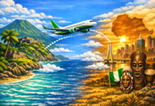 CARIBBEAN-OECS welcomes its first direct flight to Africa. OECS Commission representatives and delegates from eight Caribbean nations celebrate at Robert L. Bradshaw International Airport in St Kitts as the first-ever large-scale commercial charter flight departs for Abuja Nigeria on March 21, 2026, marking a historic direct air link between the Caribbean and Africa