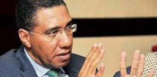 JAMAICA-Human rights groups condemn statements made by Prime Minister Holness. Glenroy Murray Executive Director of Equality for All Foundation and Lamar Grant Interim Executive Director of TransWave Jamaica speak at a press conference in Kingston condemning Prime Minister Andrew Holness' statement that a man is a man and a woman is a woman as reinforcing stigma and exclusion against LGBTQ Jamaicans