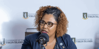 BRITISH VIRGIN ISLANDS- BVI launches first national student government. Education Minister Sharie B. de Castro and Chief Education Officer Orlandette Crabbe pin official badges on Waynella Moore, the inaugural President of the Virgin Islands' first National Student Government, at the White Cedar Conference Room launch ceremony on March 23, 2026