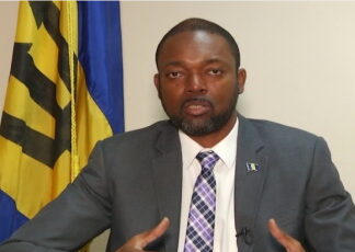 Barbados Labour Minister concerned about the planned closure of Berger Paints. Barbados Labour Minister Colin Jordan addresses media expressing concern over planned closure of Berger Paints affecting 44 workers at briefing in Bridgetown