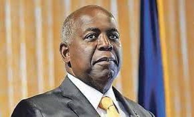 Davis-OACPS Bahamas Prime Minister Philip Brave Davis speaks to reporters in Nassau confirming the next general election will be held soon but declining to give a specific date as PLP Chairman Fred Mitchell signals vote could come within weeks