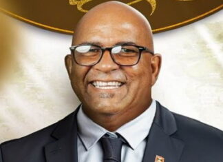 GRENADA–New political party to unveil candidates for upcoming election. Interim Chairman Alister Bain addresses delegates and supporters at the Democratic People's Movement's first congress at the Grenada Trade Centre in Morne Rouge on March 22, 2026, as the new political party announces its first cadre of parliamentary candidates for the upcoming general election