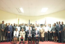 GUYANA-Guyana police participating in a corruption-fighting workshop. Guyana Police Force officers and prosecutors participate in a three-day Anti-Corruption Workshop at the Police Officers' Mess in Eve Leary, Georgetown, on March 23, 2026, with representatives from the U.S. Embassy and British High Commission launching the training program focused on financial intelligence and complex case management