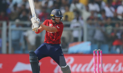 Jacob-Bethell-at-World-Cup England cricketer Jacob Bethell in action during T20 World Cup Super Eights match against New Zealand in Colombo hitting a crucial 21 off 16 balls to help England secure top spot in group standings