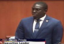 ANTIGUA-Opposition leader denies resigning. Opposition Leader Jamale Pringle of Antigua and Barbuda's United Progressive Party addresses the media, denying reports that he has submitted his resignation and attributing the rumours to operatives working on behalf of Prime Minister Gaston Browne