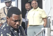 ST KITTS-Jamaican national sentenced to prison for firearm possession. Jamar Woodstock, a Jamaican national residing in Stony Grove, Nevis, leaves the Basseterre High Court after being sentenced to six years in prison for possession of a .25 caliber firearm and ammunition found at his home in February 2025