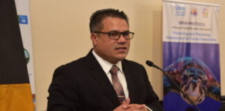 JAMAICA-Jamaica set to ratify SPAW Protocol. Jamaica's Minister of Water, Environment, and Climate Change, Matthew Samuda, speaks at a press conference announcing the government will ratify the Specially Protected Areas and Wildlife (SPAW) Protocol of the Cartagena Convention within the next three months
