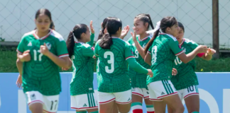 FOOTBALL-WU17 Reyes and Urbano run riot as Mexico crush Jamaica 9-0 Mexico U17 women's football players Citlalli Reyes and Mía Urbano celebrate their hat-tricks during a 9-0 victory over Jamaica in Concacaf Women's U17 Qualifiers at the Costa Rican Football Federation Field in Alajuela, Costa Rica on March 16, 2026