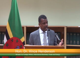 DOMINICA-Government to announce changes to Cuban health programme. Dominica Foreign Affairs Minister Dr Vince Henderson addresses Parliament announcing upcoming changes to the Cuban medical workers programme with Cuba's agreement amid US criticism