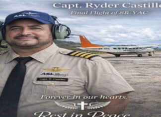 GUYANA-Body of pilot found. Photo courtesy Guyanese Pilots Group Facebook