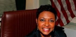 UNITED STATES-Caribbean-American congresswoman condemns Supreme Court ruling on Voting Rights Act. Caribbean-American congresswoman speaking at press conference criticizing Supreme Court voting rights decision