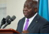 BAHAMAS-PM welcomes launch of new trade initiative Bahamas Prime Minister shaking hands with business leaders at trade initiative launch