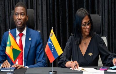 Dickon-and-Delcy Acting Venezuelan president praises cooperation after wrapping up visit to Grenada