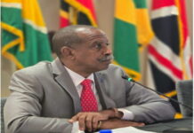 CARIBBEAN-Partnerships key to preserving stability in RSS member states. Rear Admiral Errington Shurland, Executive Director of the Regional Security System, addresses the RSS Council of Ministers meeting in Castries, St. Lucia, in March 2026, emphasizing that public-private partnerships and multilateral cooperation remain key to preserving stability in RSS member states