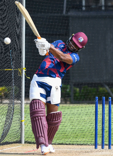 Evin-Lewis Evin Lewis batting during first-class match after nine-year absence