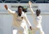 CRICKET-LEAD Pride thrash Scorpions to give themselves a chance of making the playoffs. Pride players celebrating big win over Scorpions with playoff hopes alive
