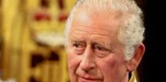 BERMUDA-King Charles to pay a two-day visit to Bermuda. King Charles waving upon arrival in Bermuda with officials welcoming him