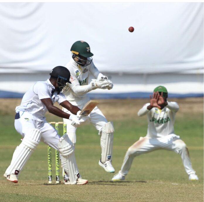 Scorpions and Pride players facing off during intense cricket match
