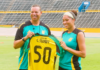 FOOTBALL-Chantelle Swaby set for 50th cap as Reggae Girls return home. Chantelle Swaby set for 50th cap as Reggae Girls return home