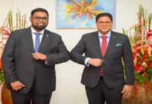 GUYANA-President Ali describes the late Surinamese leader as “a friend”. President Ali paying tribute to late Surinamese leader