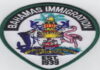 BAHAMAS-Caribbean nationals accused of running afoul of immigration laws. Bahamas immigration officers escorting individuals from detention center