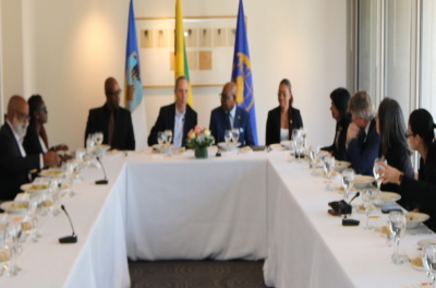 bartlett-luncheon Jamaica tourism minister speaking at regional conference proposing tourism bank