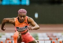 ATHLETICS-Robinson misses out on long jump medal, Jamaica squeezes through to men’s 4x400m final.