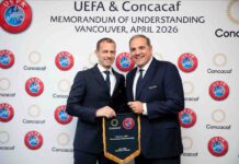 FOOTBALL-UEFA and Concacaf sign landmark deal to grow the game. UEFA and Concacaf join forces in historic growth partnership