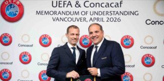 FOOTBALL-UEFA and Concacaf sign landmark deal to grow the game. UEFA and Concacaf join forces in historic growth partnership