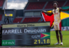 ATHLETICS-Farrell smashes 200m record at Youth Games. Farrell smashes 200m record at Youth Games