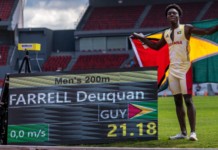 ATHLETICS-Farrell smashes 200m record at Youth Games. Farrell smashes 200m record at Youth Games