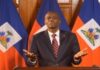 HAITI-Four persons convicted of conspiracy to murder the former Haitian leader. Defendants standing in Haitian courtroom with judge announcing verdict
