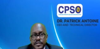 CARIBBEAN-Regional countries urged to look beyond the United States for trading partners. Caribbean trade officials pointing to world map with diverse trade partners highlighted