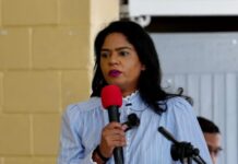 GUYANA-Govt rolls out five-year plan to improve maths, literacy outcomes. Education officials presenting five-year maths and literacy plan on screen