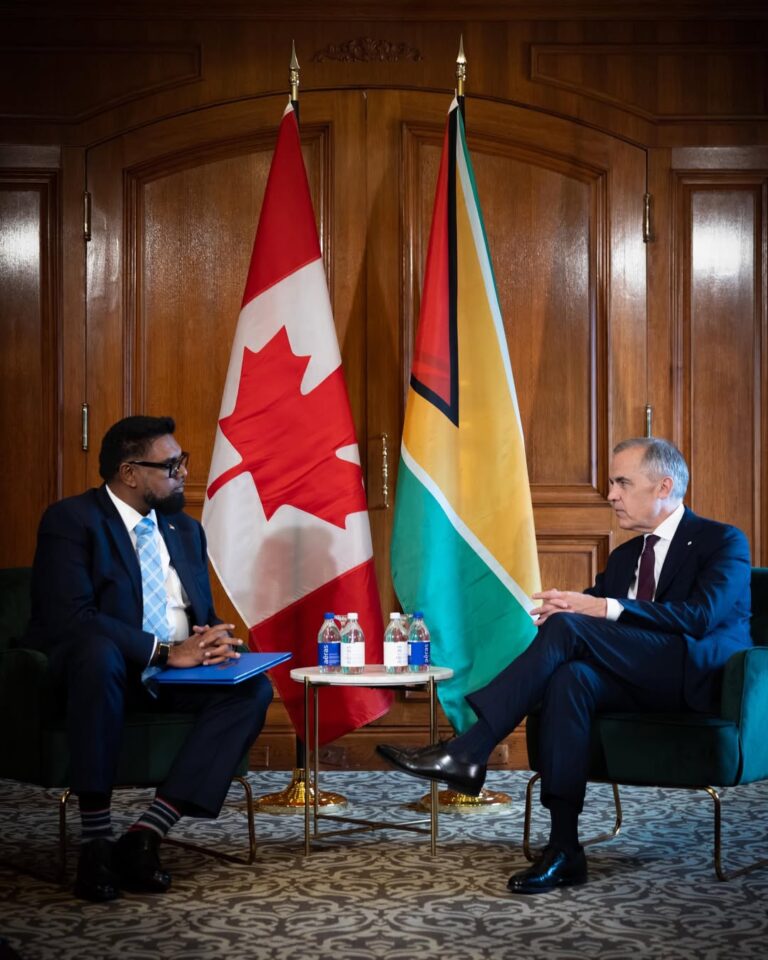 GUYANA-Canada, Guyana leaders emphasize ‘strong’ ties.