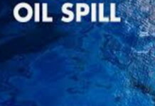 TRINIDAD-Trinidad says oil spill adequately dealt with, despite concerns from Venezuela. Cleanup crew working on oil-affected shoreline with containment booms